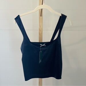 Wild Fable Black Velour‎ Tank Top Women's Medium NWT